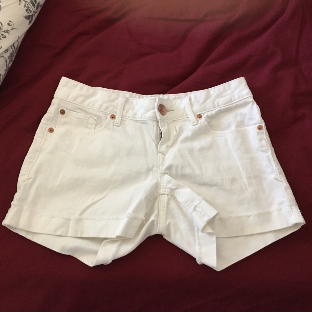 Express White Jean Shorts